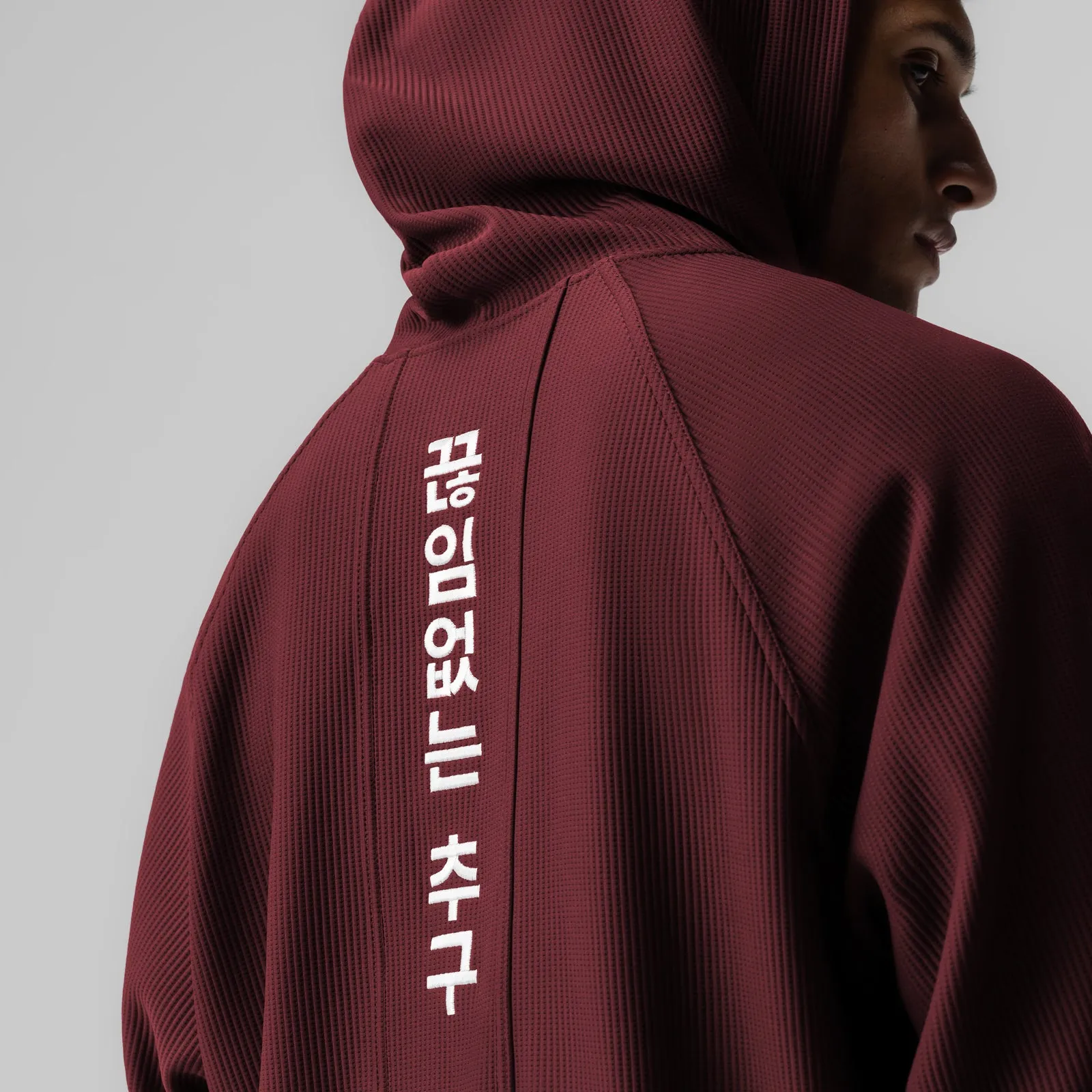 1019. Deltapeak® Oversized Hoodie - Crimson