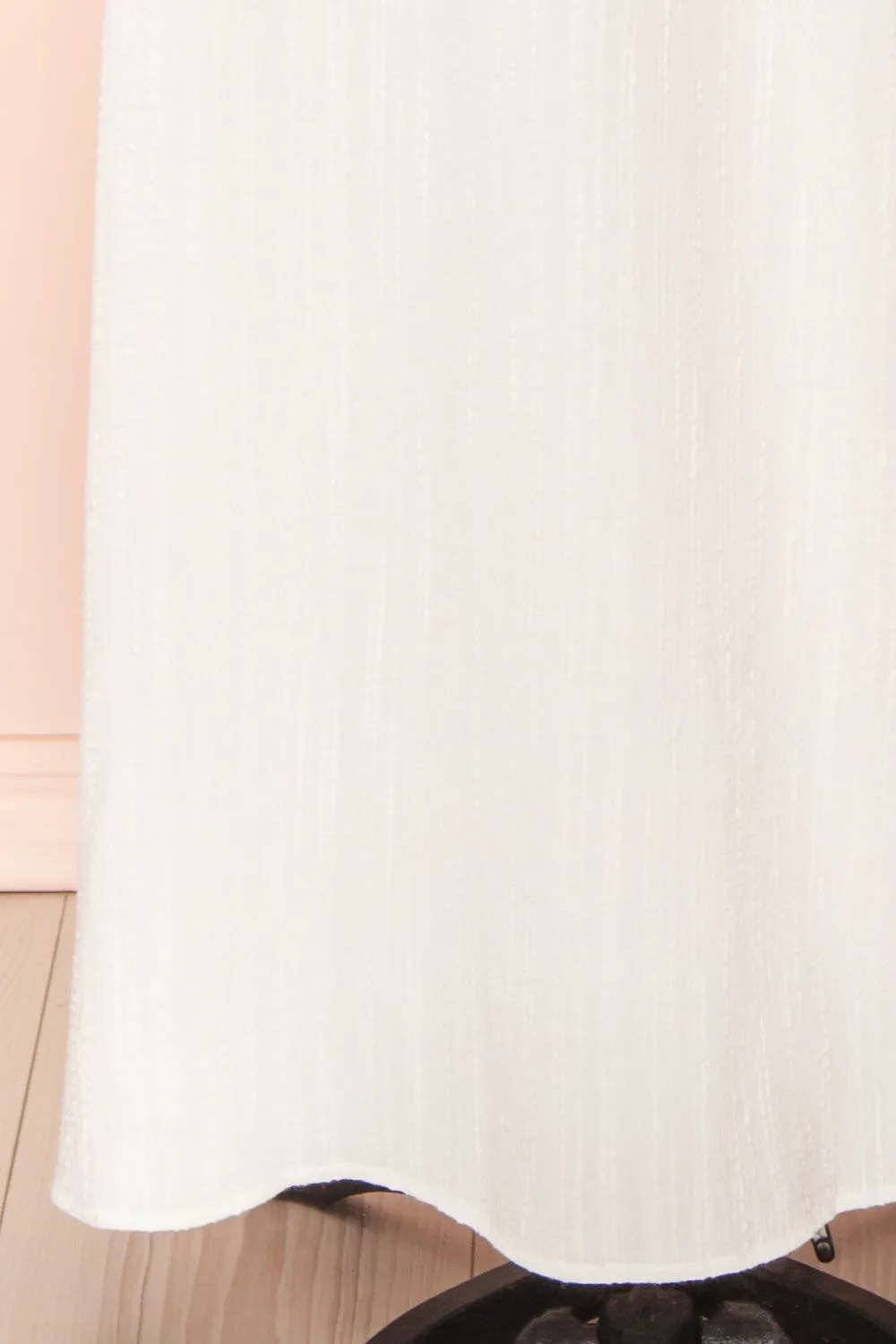 Erlen | White Maxi Dress w/ Slit