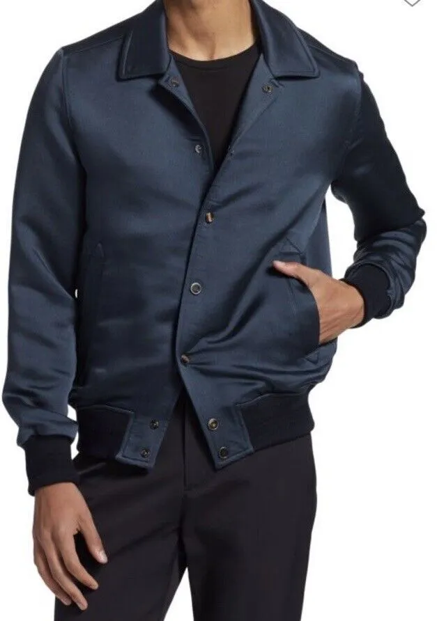 Isaia Men’s Wool & Silk Jacket Coat DK Blue 38R US/48R Eu Italy New $3250