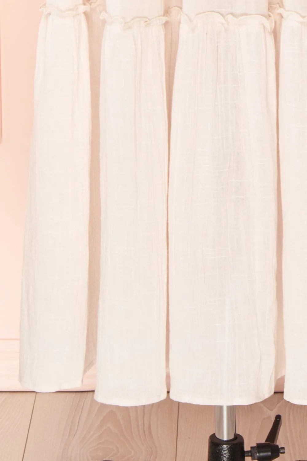 Kieu Beige | Flowy Layered Midi Dress