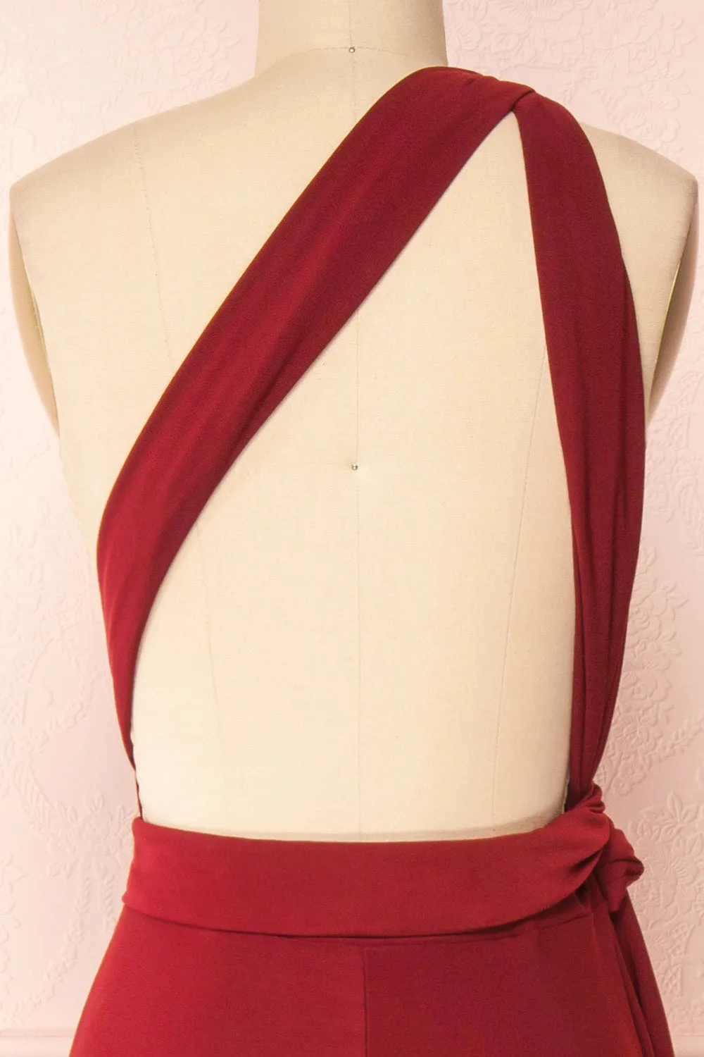 Kilda Burgundy | Convertible Maxi Dress
