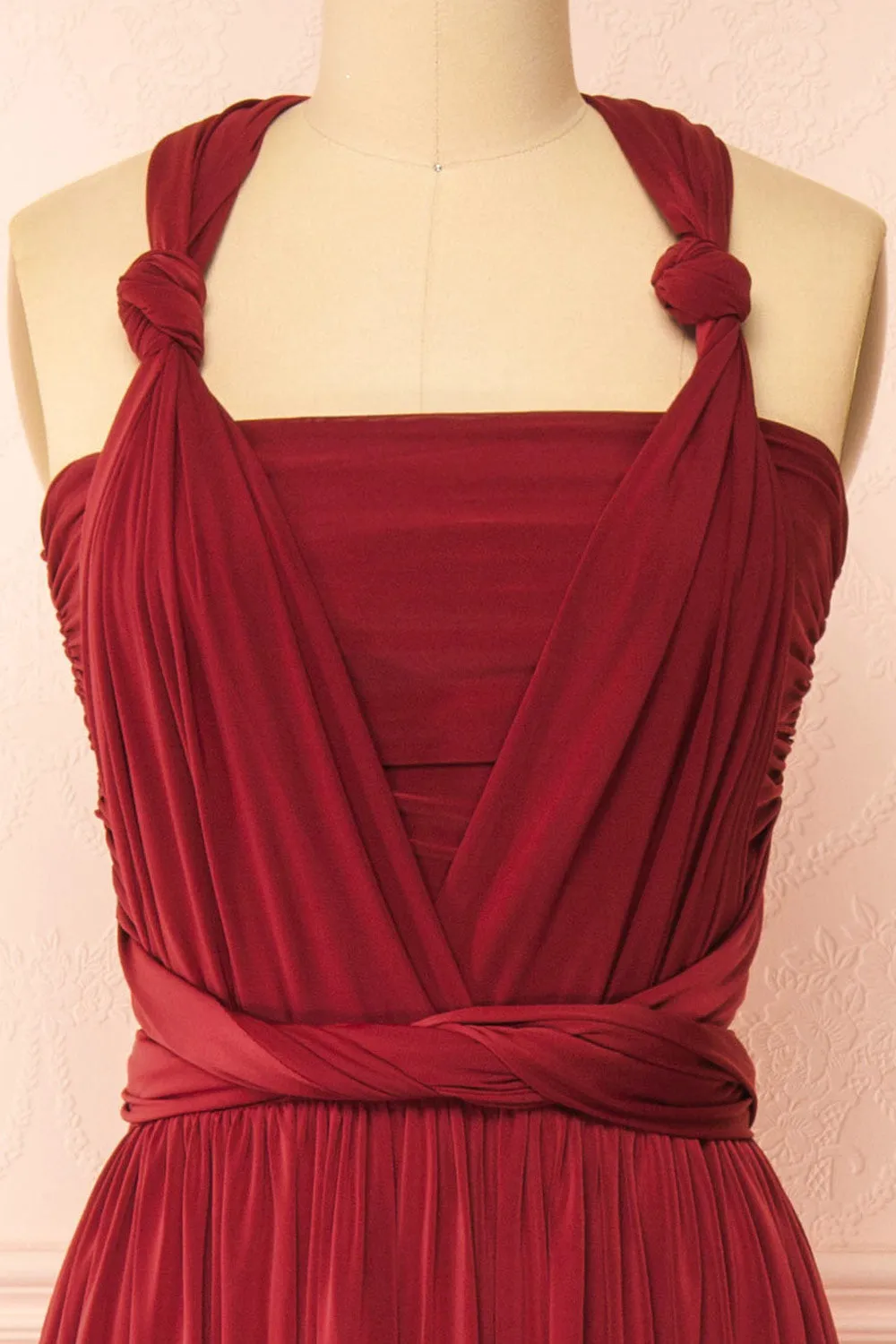 Kilda Burgundy | Convertible Maxi Dress