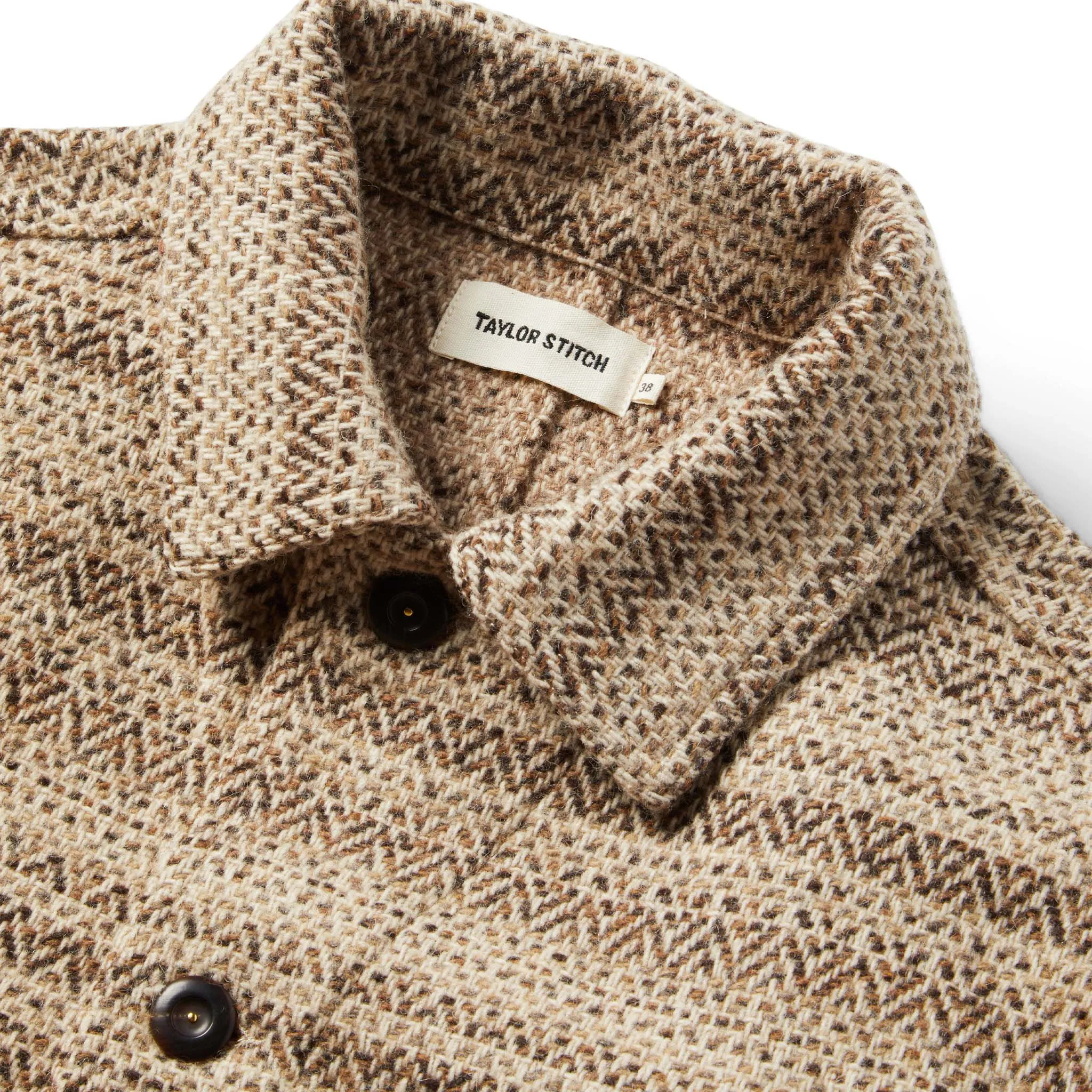 The Ojai Jacket in Espresso Herringbone Wool