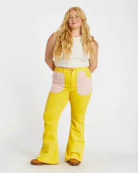 Women's Bell Bottom (Yellow/Powder Pink)