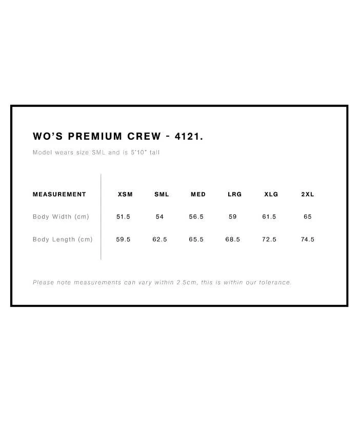 Womens Premium Crew